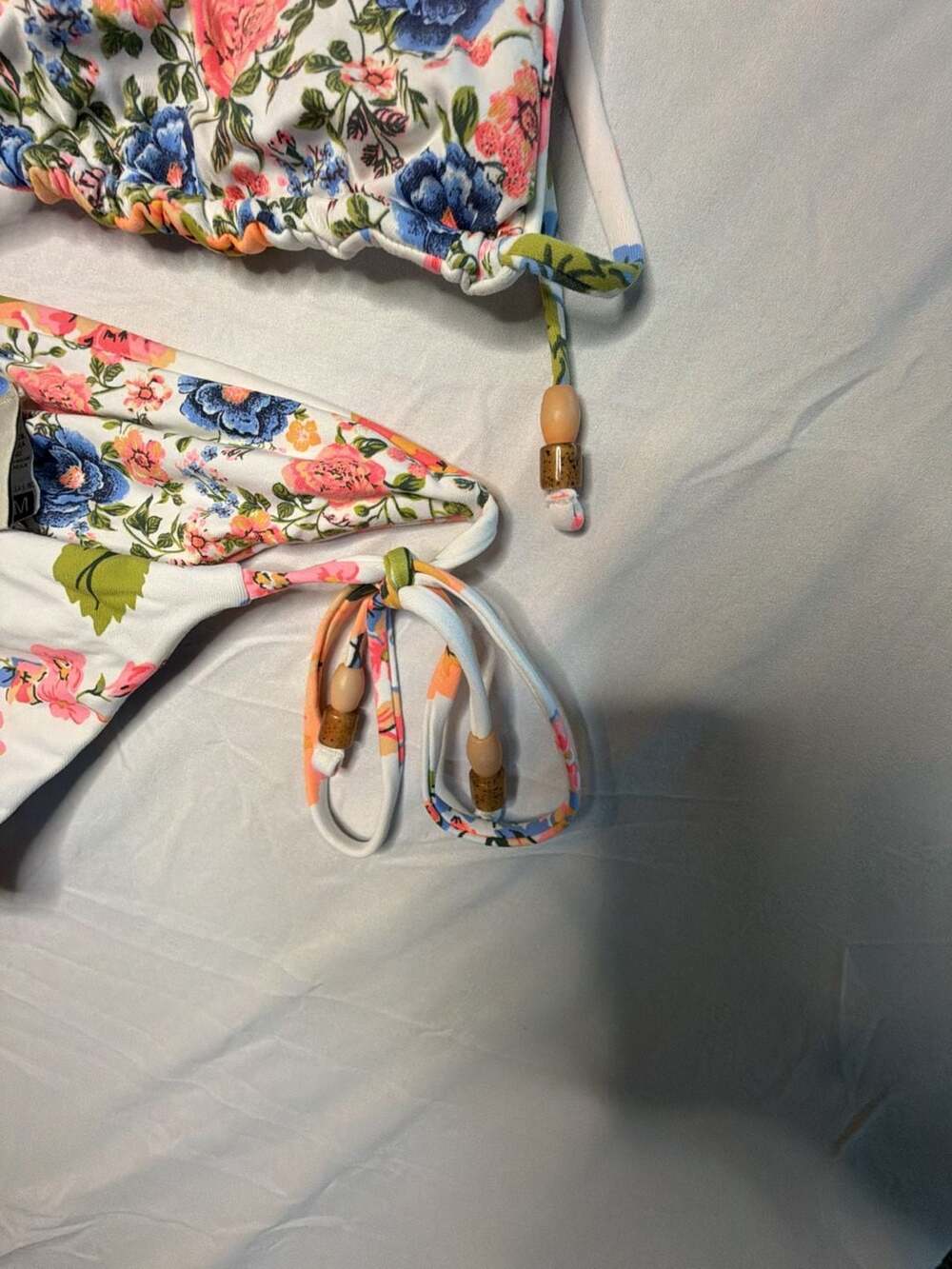 Maaji Floral Print Ruffle Triangle Bikini Set - Picture 4 of 5